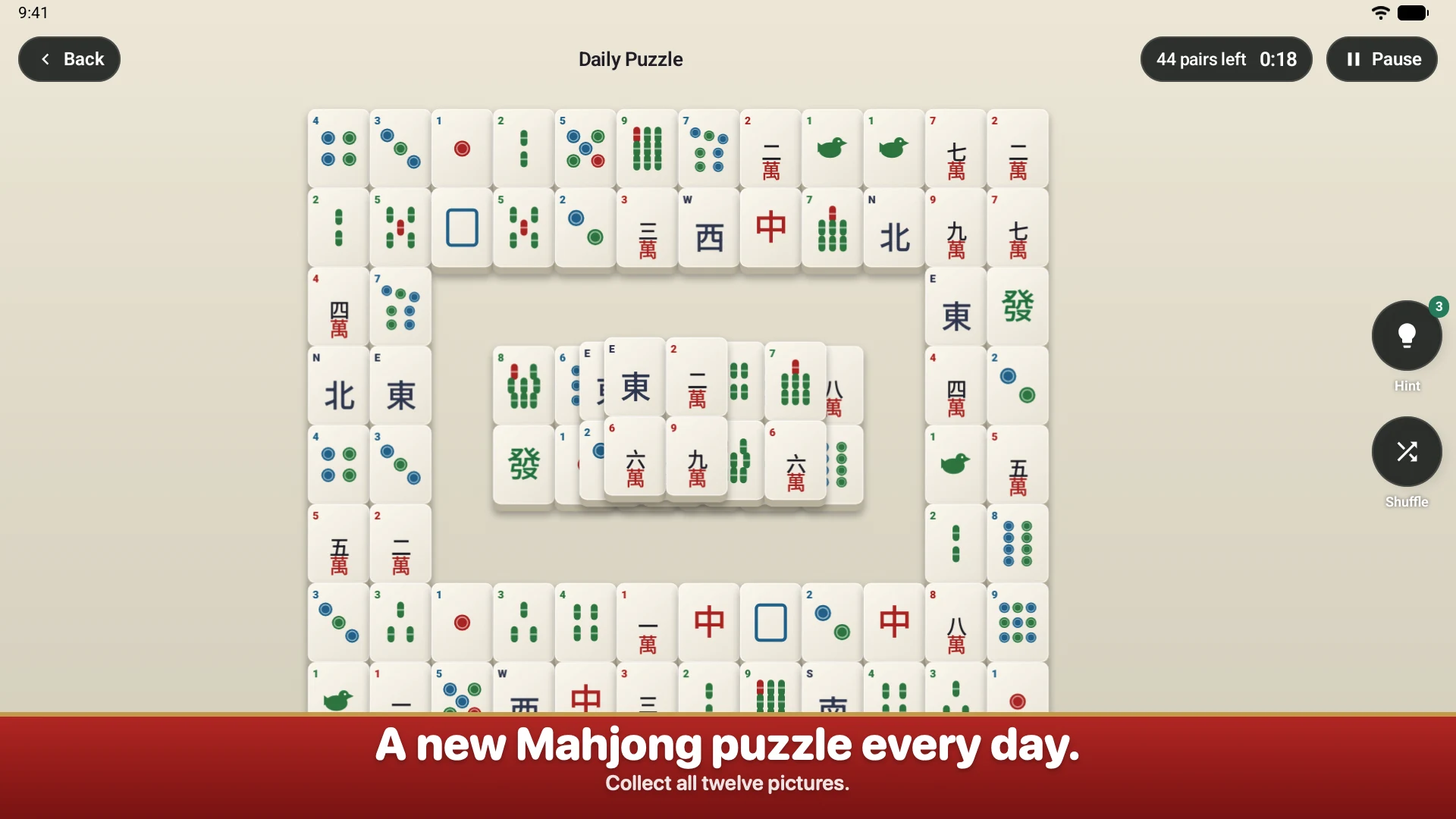 Mahjong Solitaire Offline Game screenshot