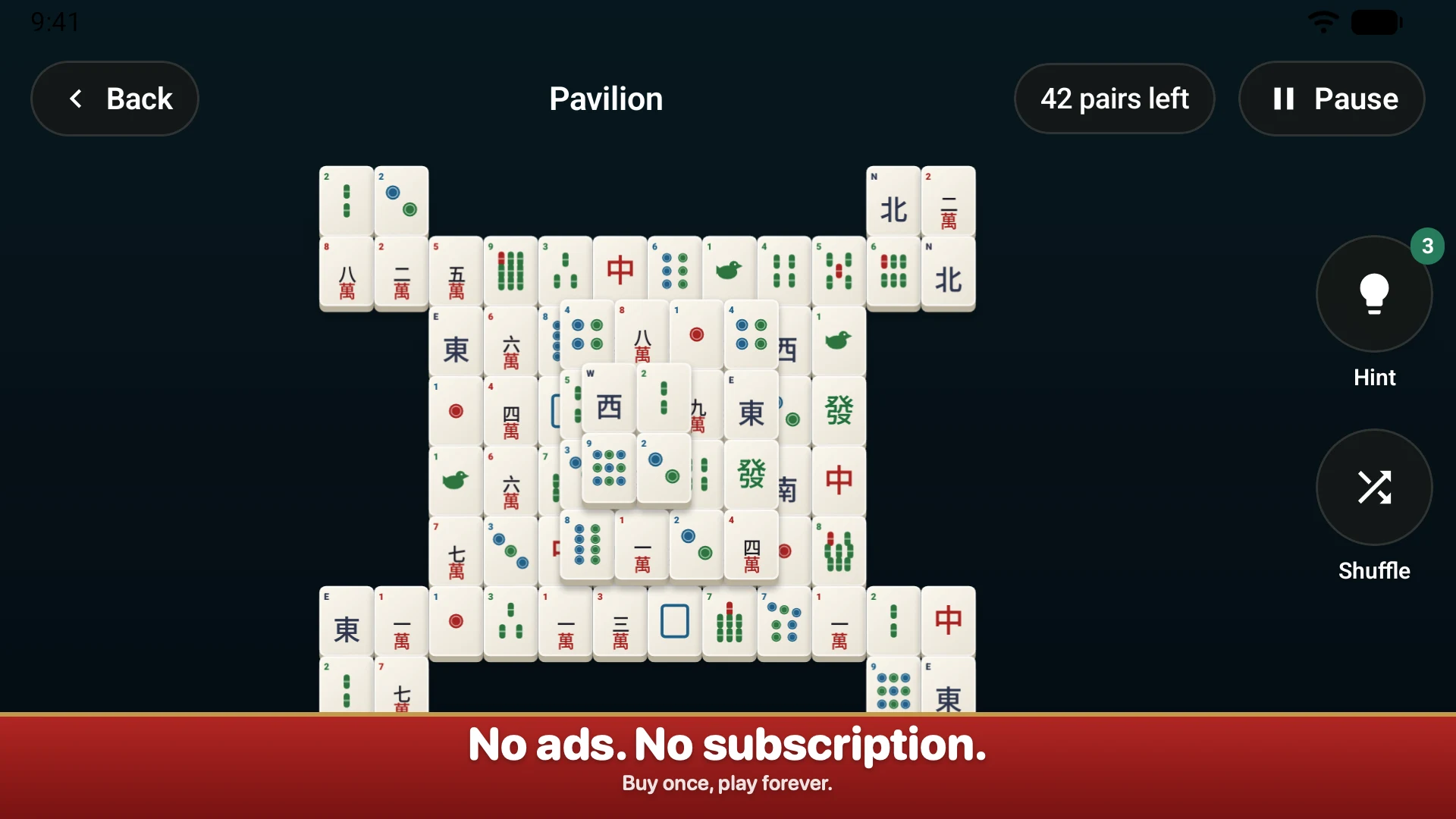 Mahjong Solitaire Offline Game screenshot