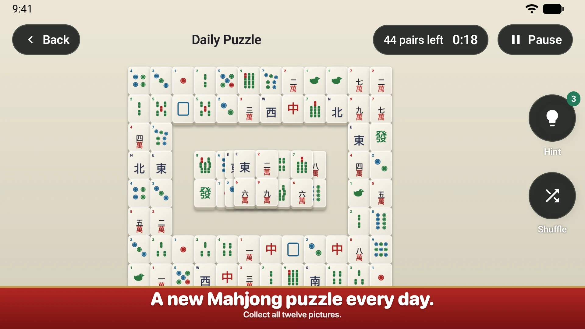 Mahjong Solitaire Offline Game screenshot